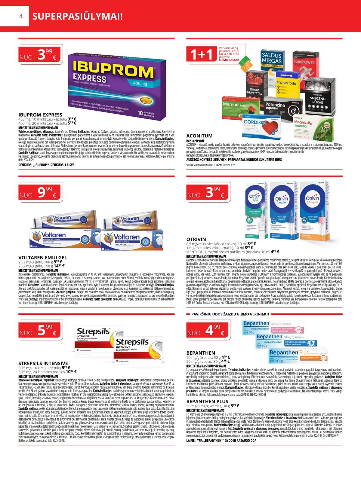 Gintarinė vaistinė - GINTARINĖS vaistinės akcijų leidinys 4 puslapis