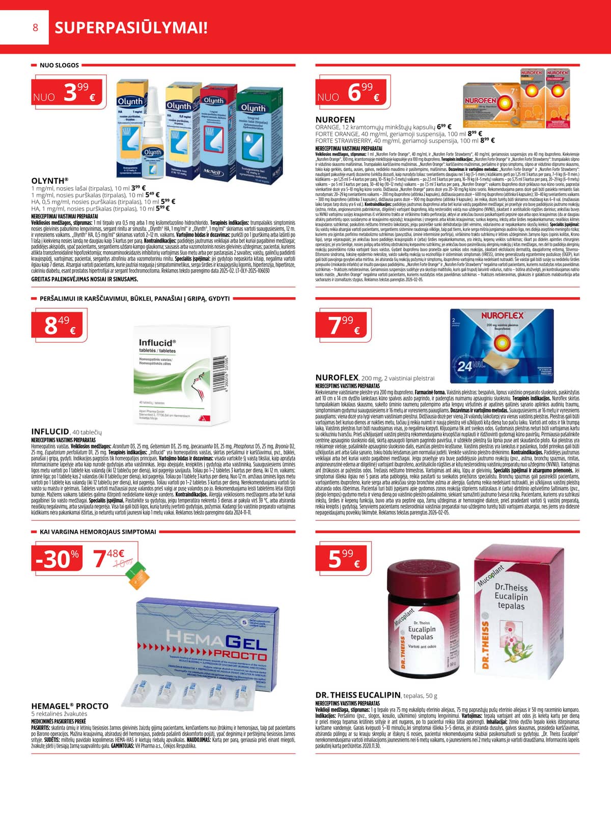 Gintarinė vaistinė - GINTARINĖS vaistinės akcijų leidinys 8 puslapis