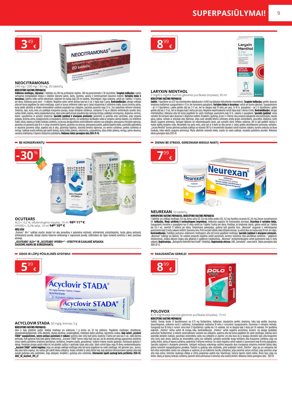Gintarinė vaistinė - GINTARINĖS vaistinės akcijų leidinys 9 puslapis