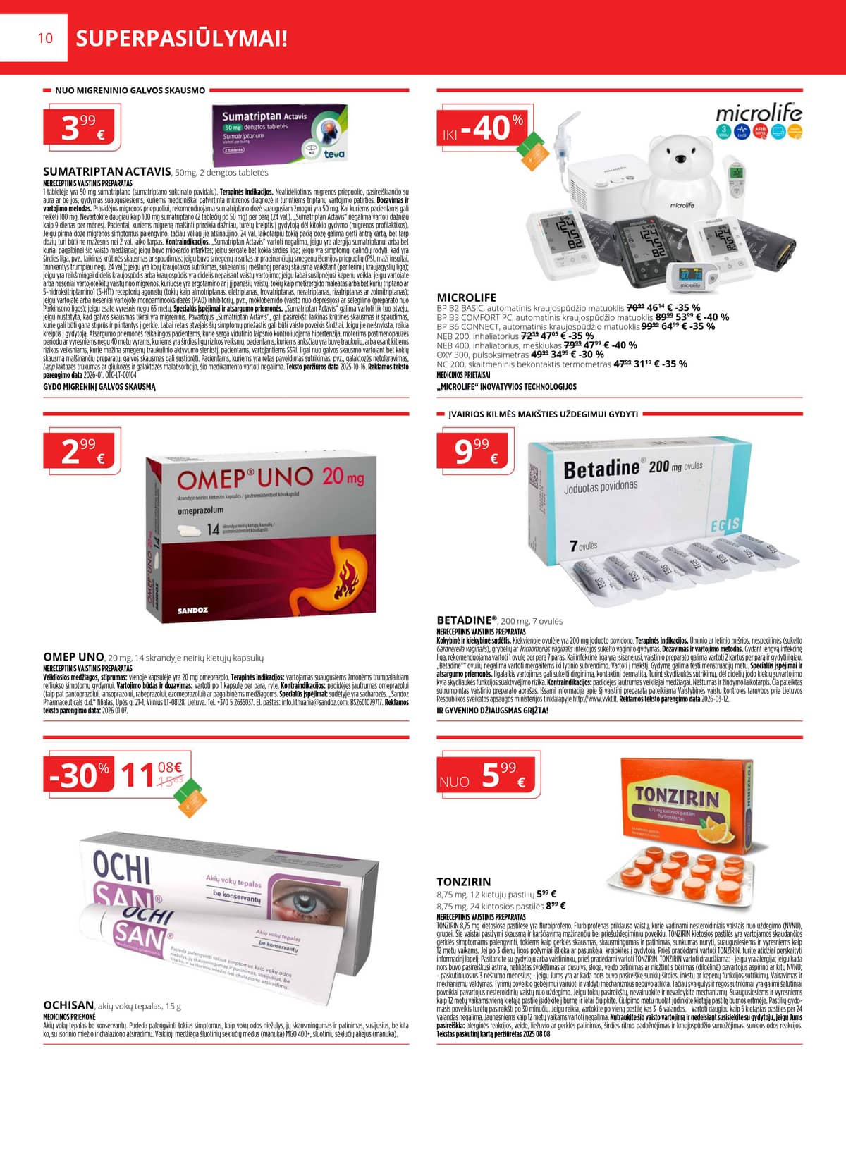 Gintarinė vaistinė - GINTARINĖS vaistinės akcijų leidinys 10 puslapis