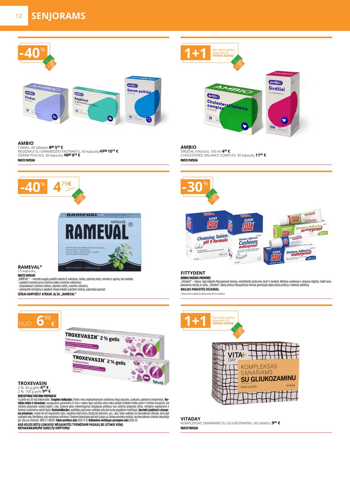 Gintarinė vaistinė - GINTARINĖS vaistinės akcijų leidinys 12 puslapis