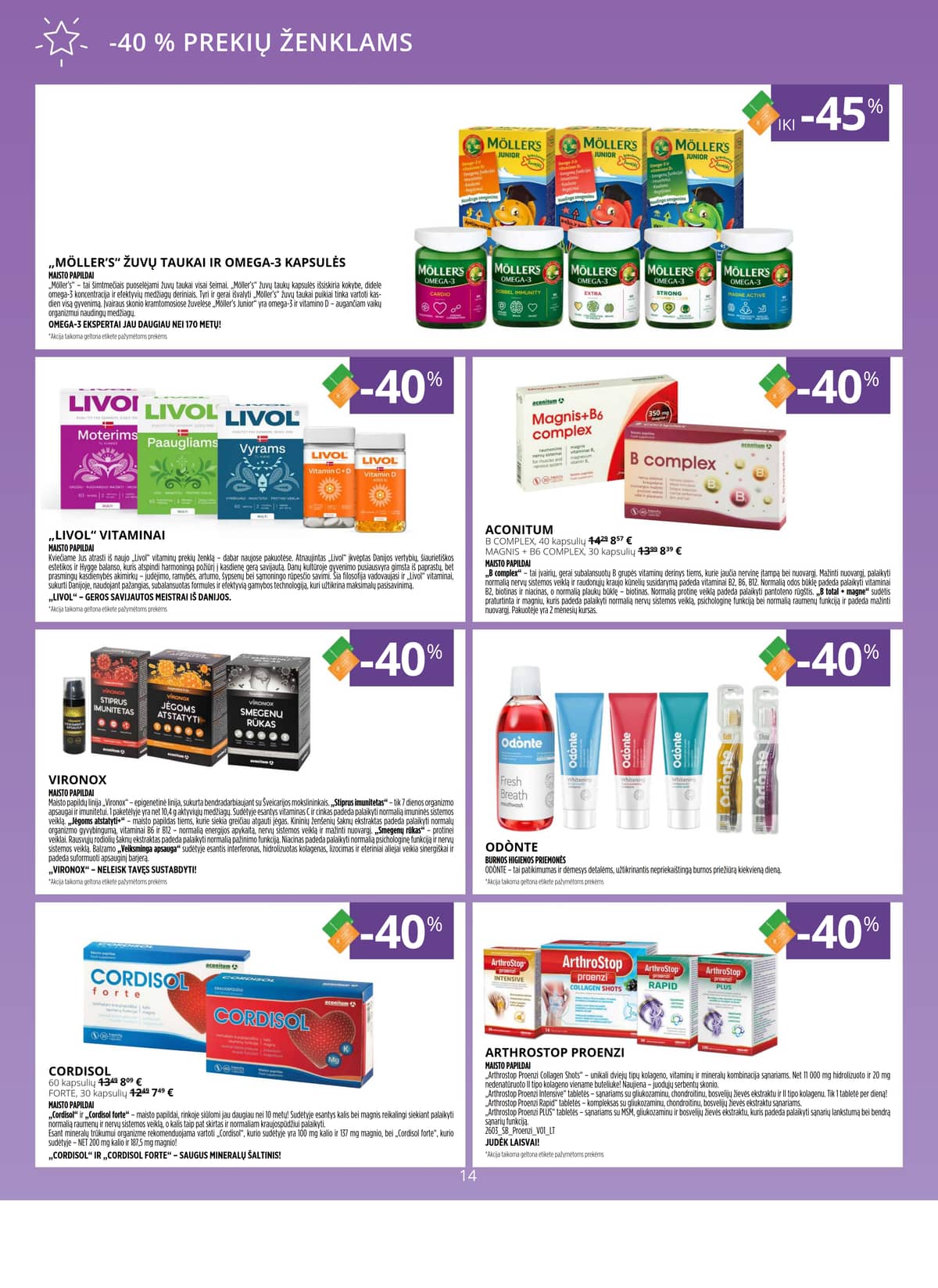 Gintarinė vaistinė - GINTARINĖS vaistinės akcijų leidinys 14 puslapis