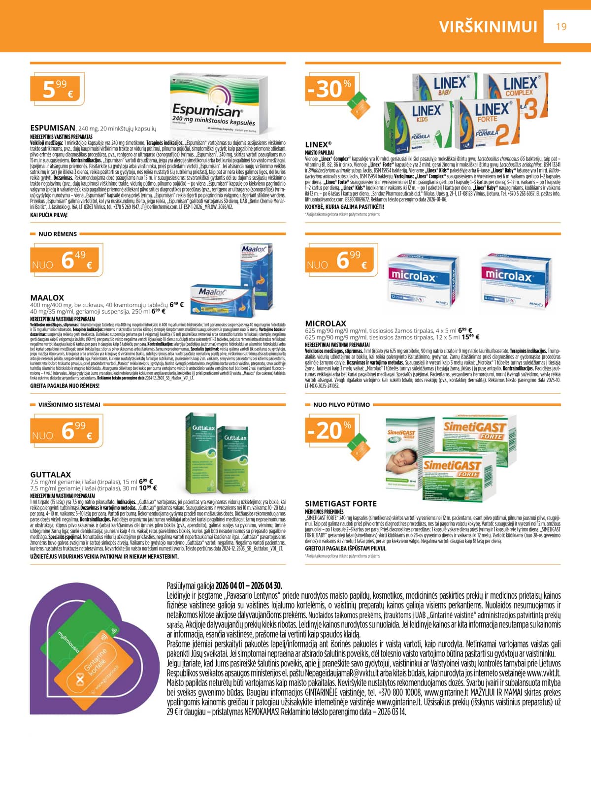 Gintarinė vaistinė - GINTARINĖS vaistinės akcijų leidinys 19 puslapis