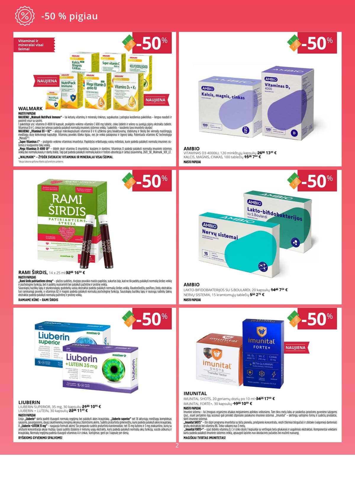 Gintarinė vaistinė - GINTARINĖS vaistinės akcijų leidinys 2 puslapis