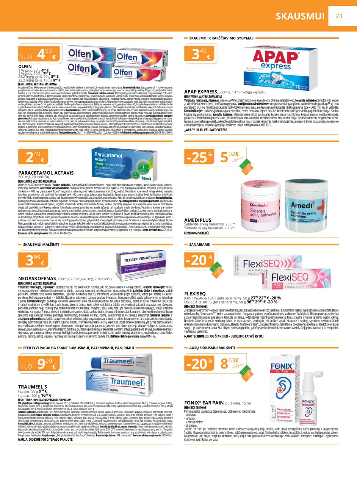 Gintarinė vaistinė - GINTARINĖS vaistinės akcijų leidinys 23 puslapis