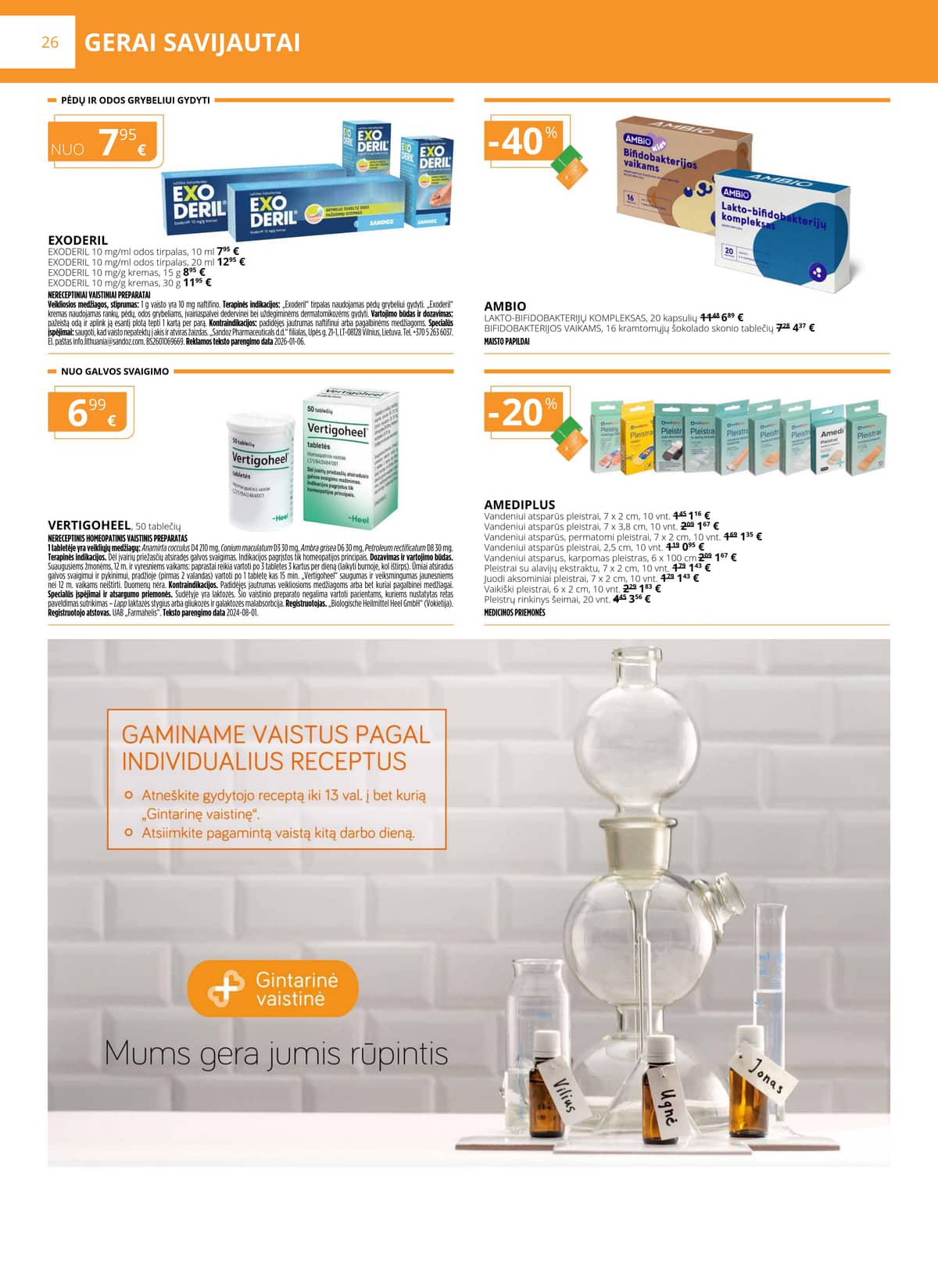 Gintarinė vaistinė - GINTARINĖS vaistinės akcijų leidinys 26 puslapis