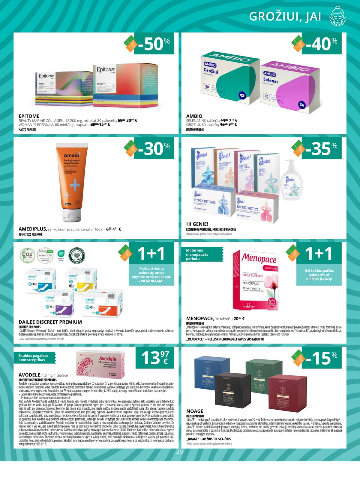 Gintarinė vaistinė - GINTARINĖS vaistinės akcijų leidinys 29 puslapis
