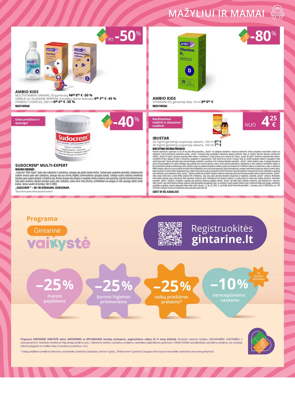Gintarinė vaistinė - GINTARINĖS vaistinės akcijų leidinys 31 puslapis