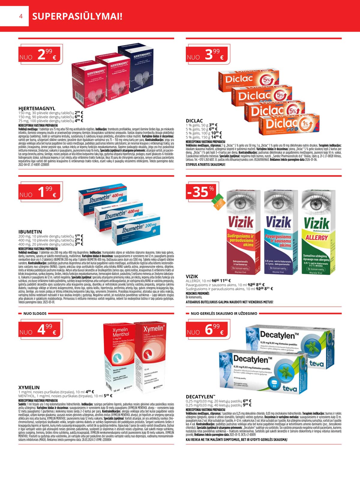 Gintarinė vaistinė - GINTARINĖS vaistinės akcijų leidinys 4 puslapis