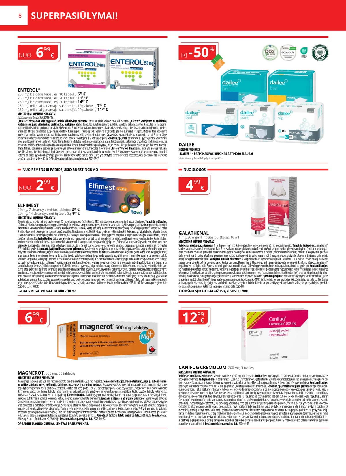 Gintarinė vaistinė - GINTARINĖS vaistinės akcijų leidinys 8 puslapis