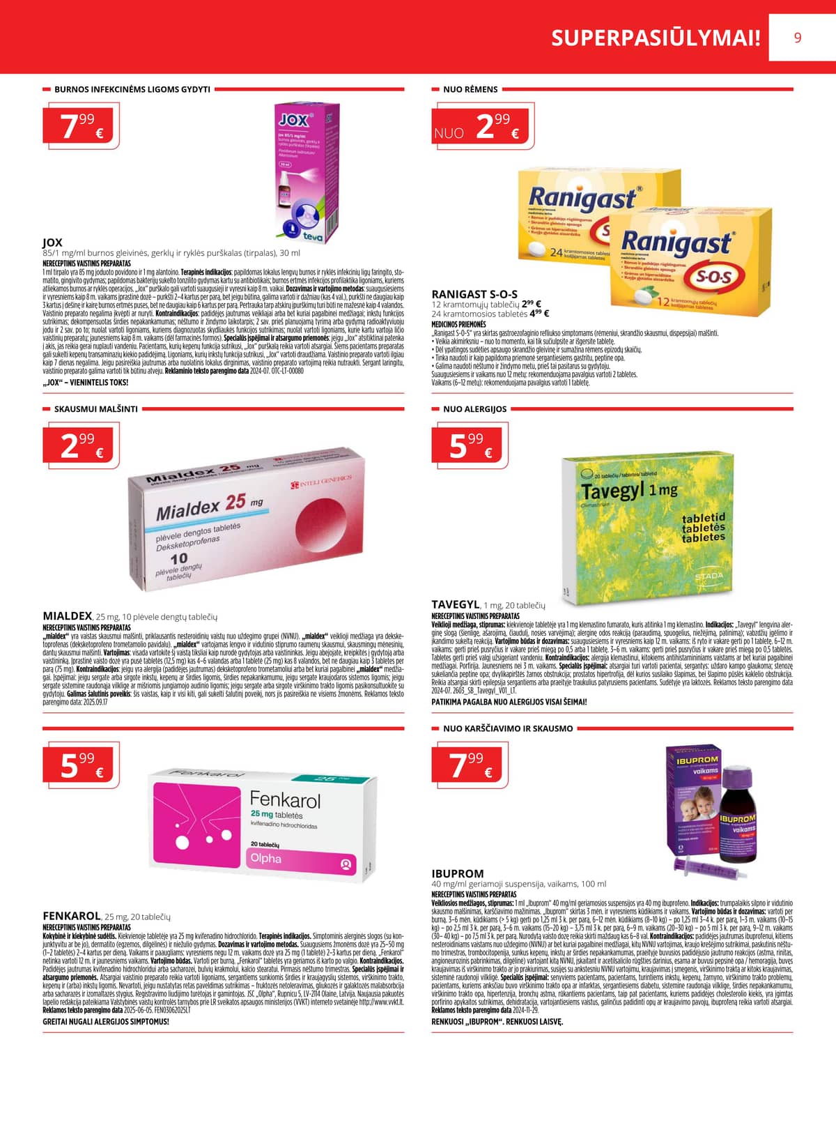 Gintarinė vaistinė - GINTARINĖS vaistinės akcijų leidinys 9 puslapis