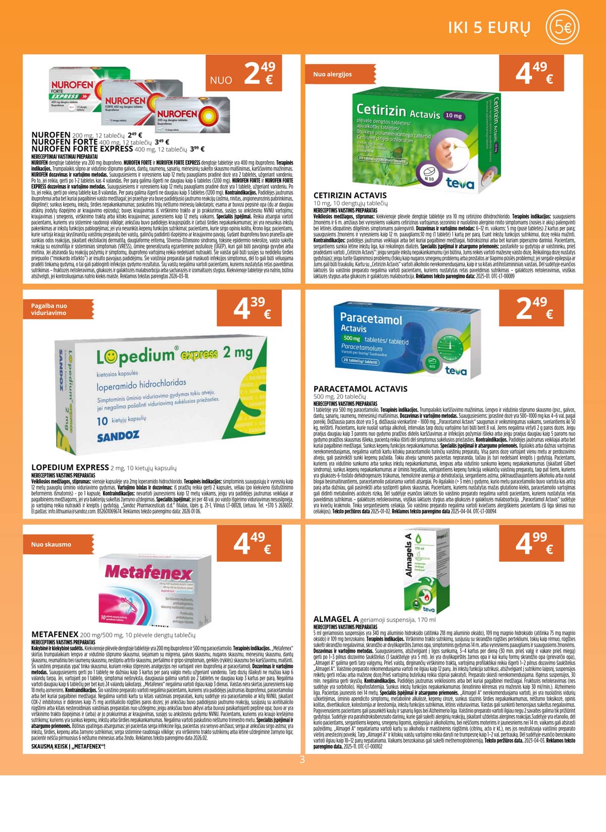 Gintarinė vaistinė - GINTARINĖS vaistinės akcijų leidinys 3 puslapis
