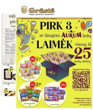 Grūstė - Grūstė akcijų leidinys 2025-08-11 – 2025-08-20