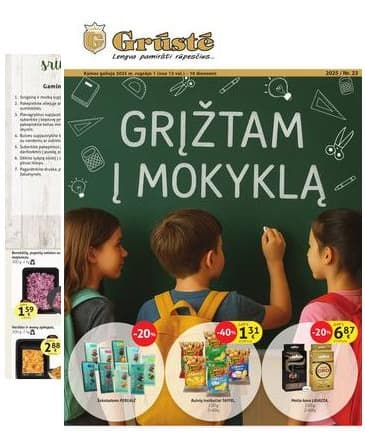 Grūstė - Grūstė akcijų leidinys | 2025-09-01 - 2025-09-10 2025-09-01 – 2025-09-10