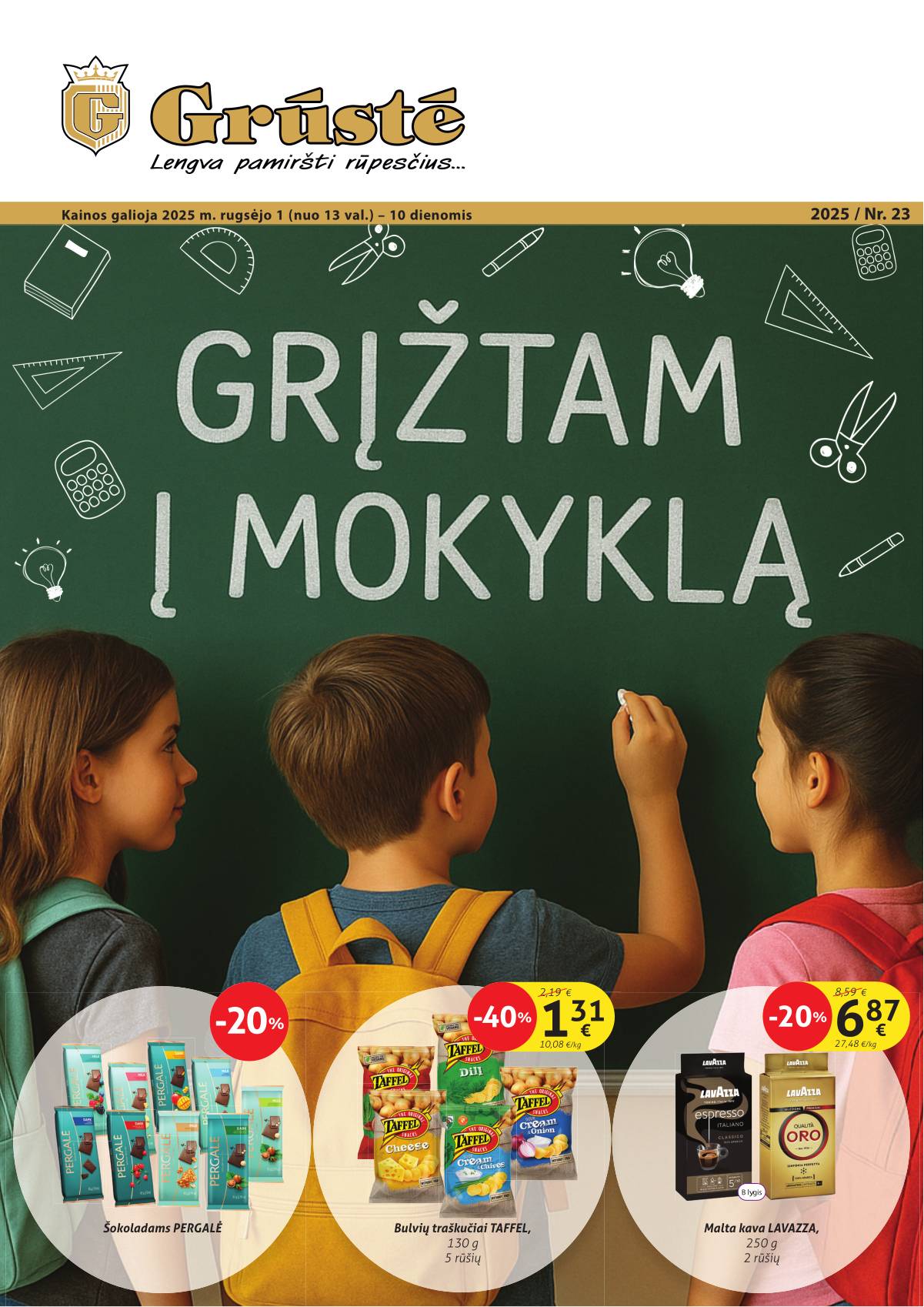 Grūstė - Grūstė akcijų leidinys | 2025-09-01 - 2025-09-10 1 puslapis