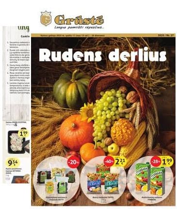 Grūstė - Grūstė akcijų Leidinys Nr. 27 | 2025-10-11 - 2025-10-20 2025-10-11 – 2025-10-20