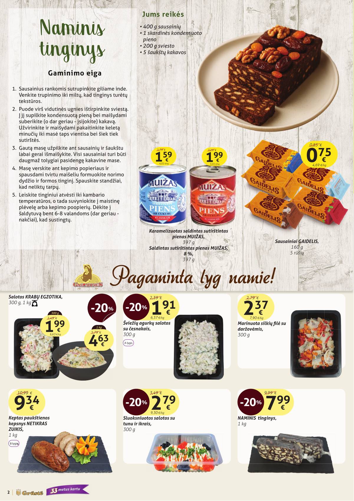 Grūstė - Grūstė akcijų Leidinys Nr. 27 | 2025-10-11 - 2025-10-20 2 puslapis