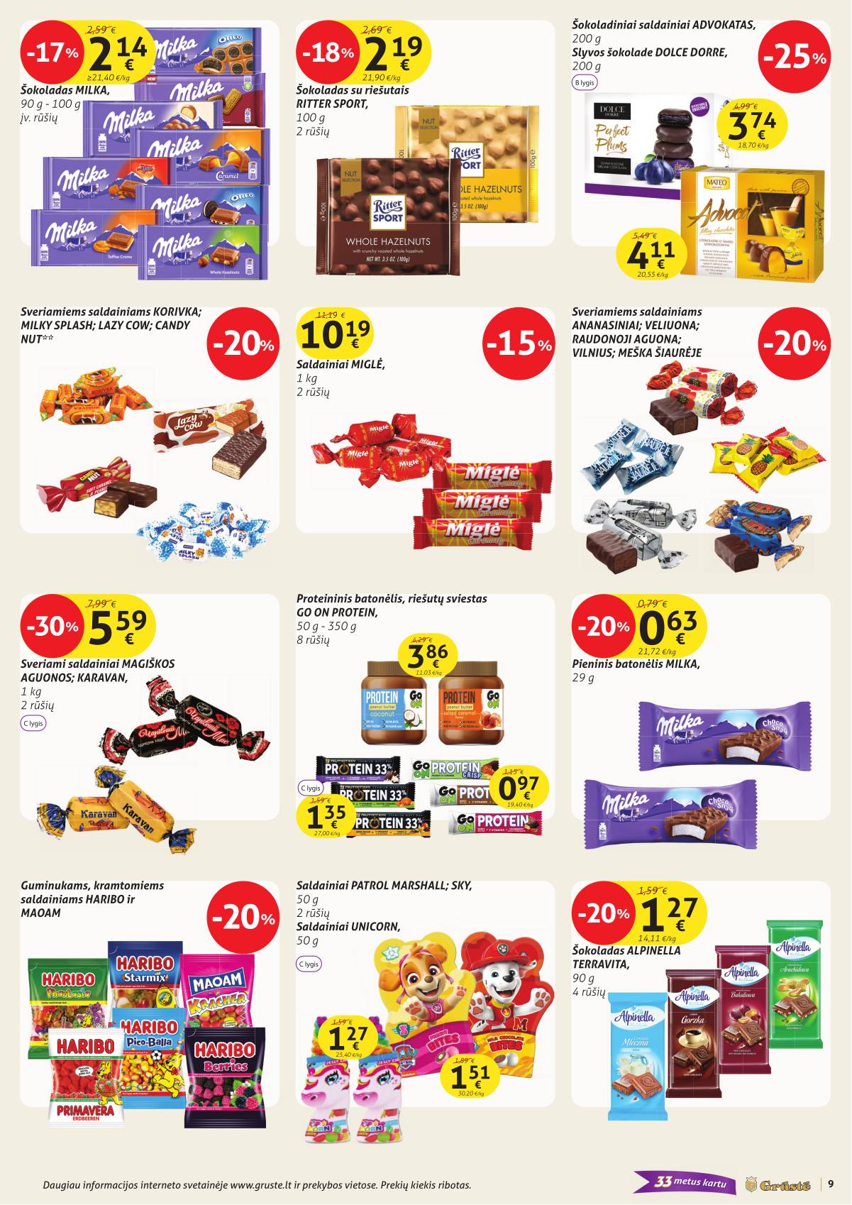 Grūstė - Grūstė akcijų Leidinys Nr. 27 | 2025-10-11 - 2025-10-20 9 puslapis