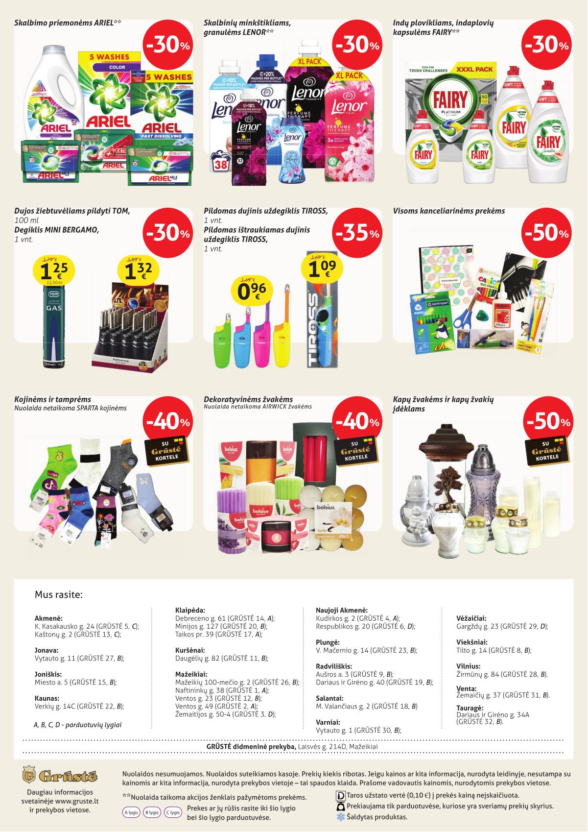 Grūstė - Grūstė akcijų leidinys Nr. 28 | 2025-10-21-2025-11-01 12 puslapis