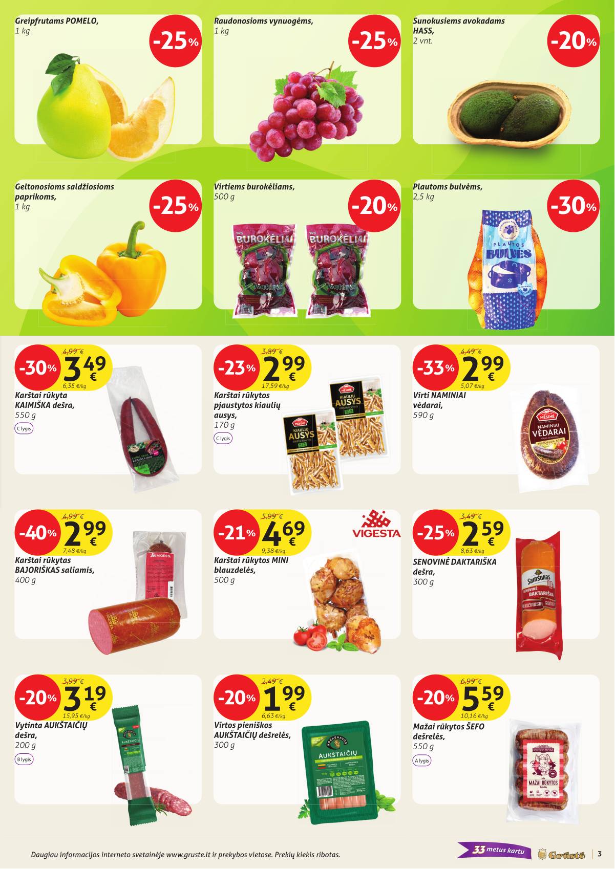 Grūstė - Grūstė akcijų leidinys Nr. 28 | 2025-10-21-2025-11-01 3 puslapis