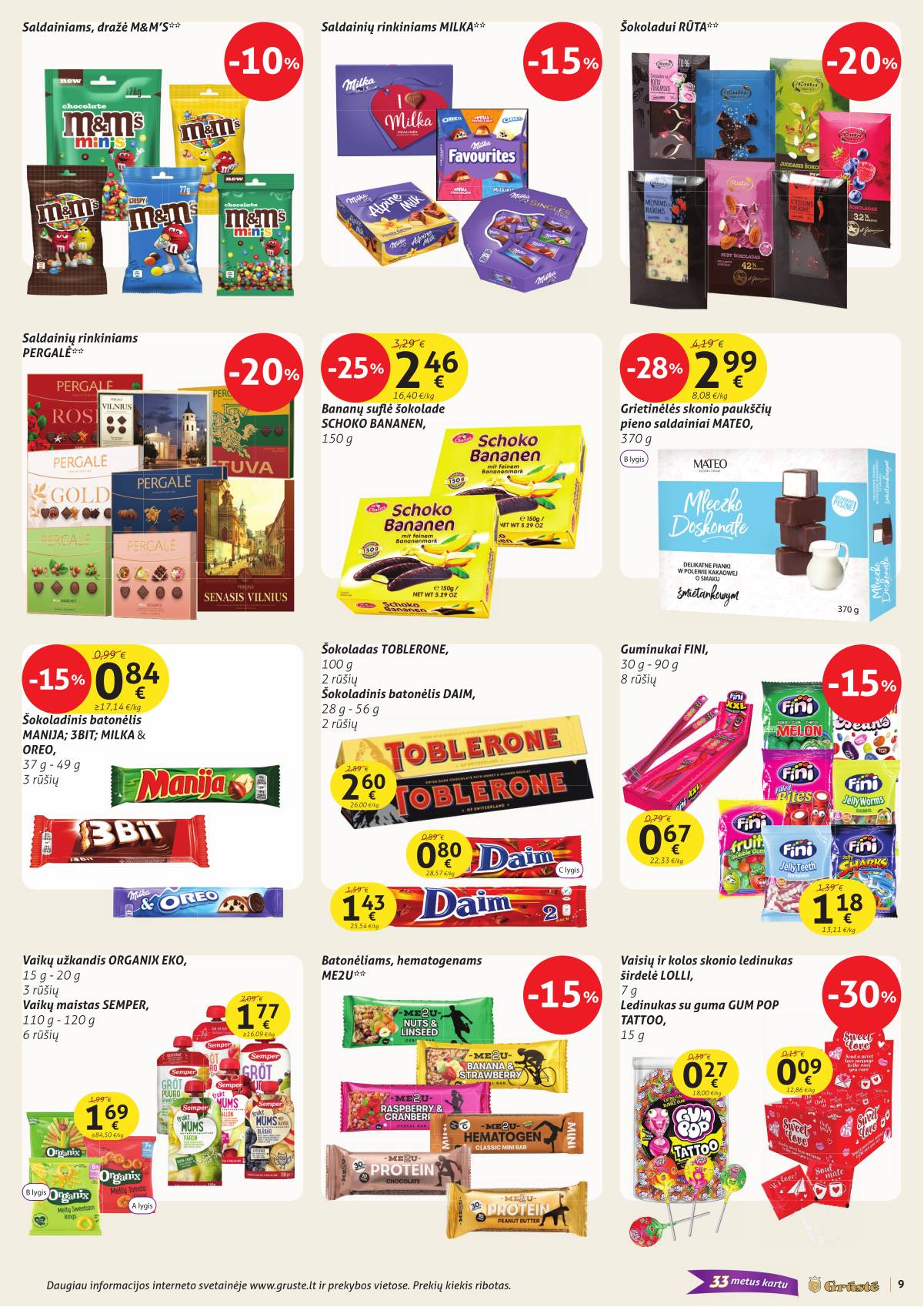 Grūstė - Grūstė akcijų leidinys Nr. 28 | 2025-10-21-2025-11-01 9 puslapis