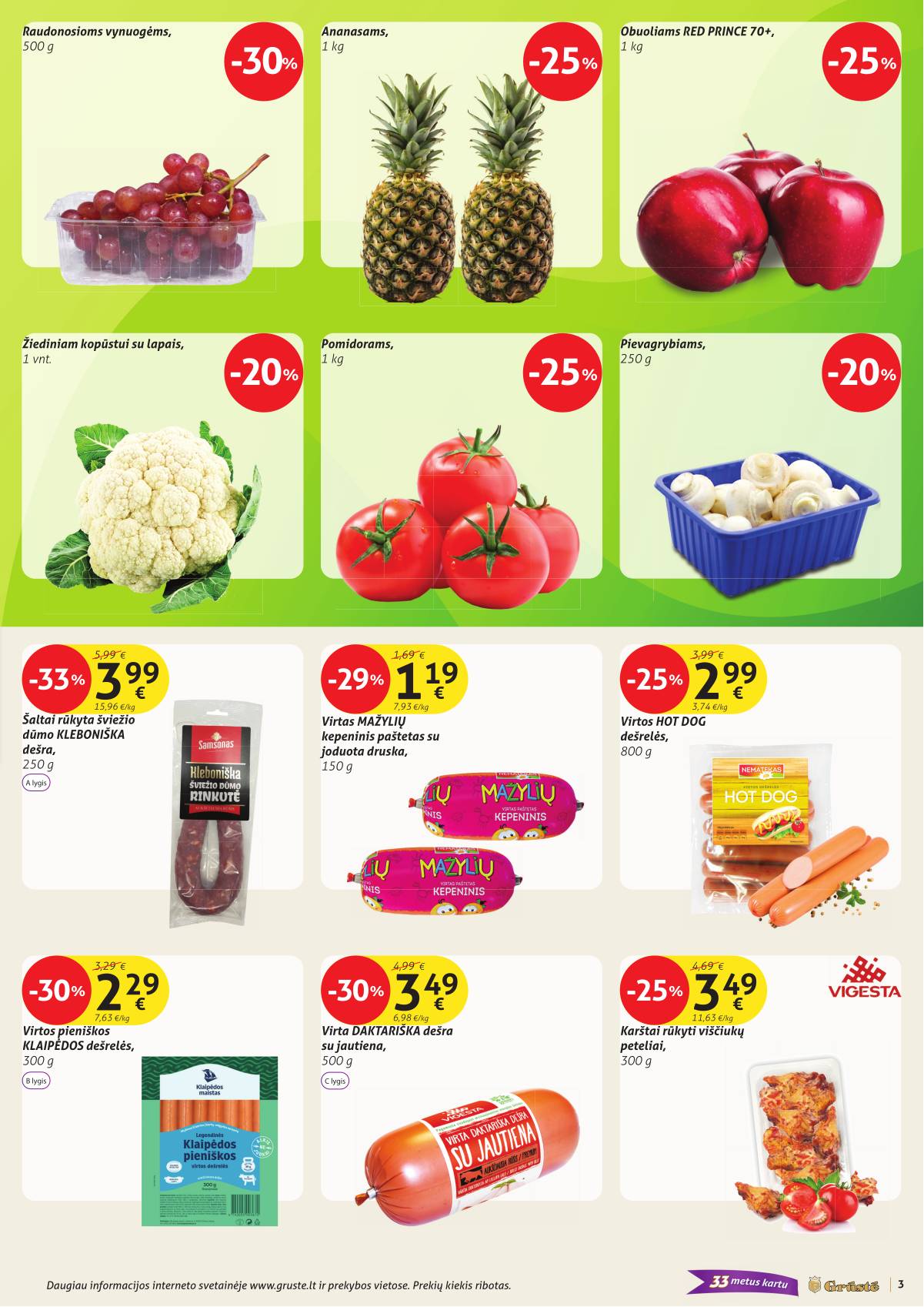 Grūstė - Grūstė akcijų Leidinys Nr. 29 | 2025-11-02 - 2025-11-10 3 puslapis