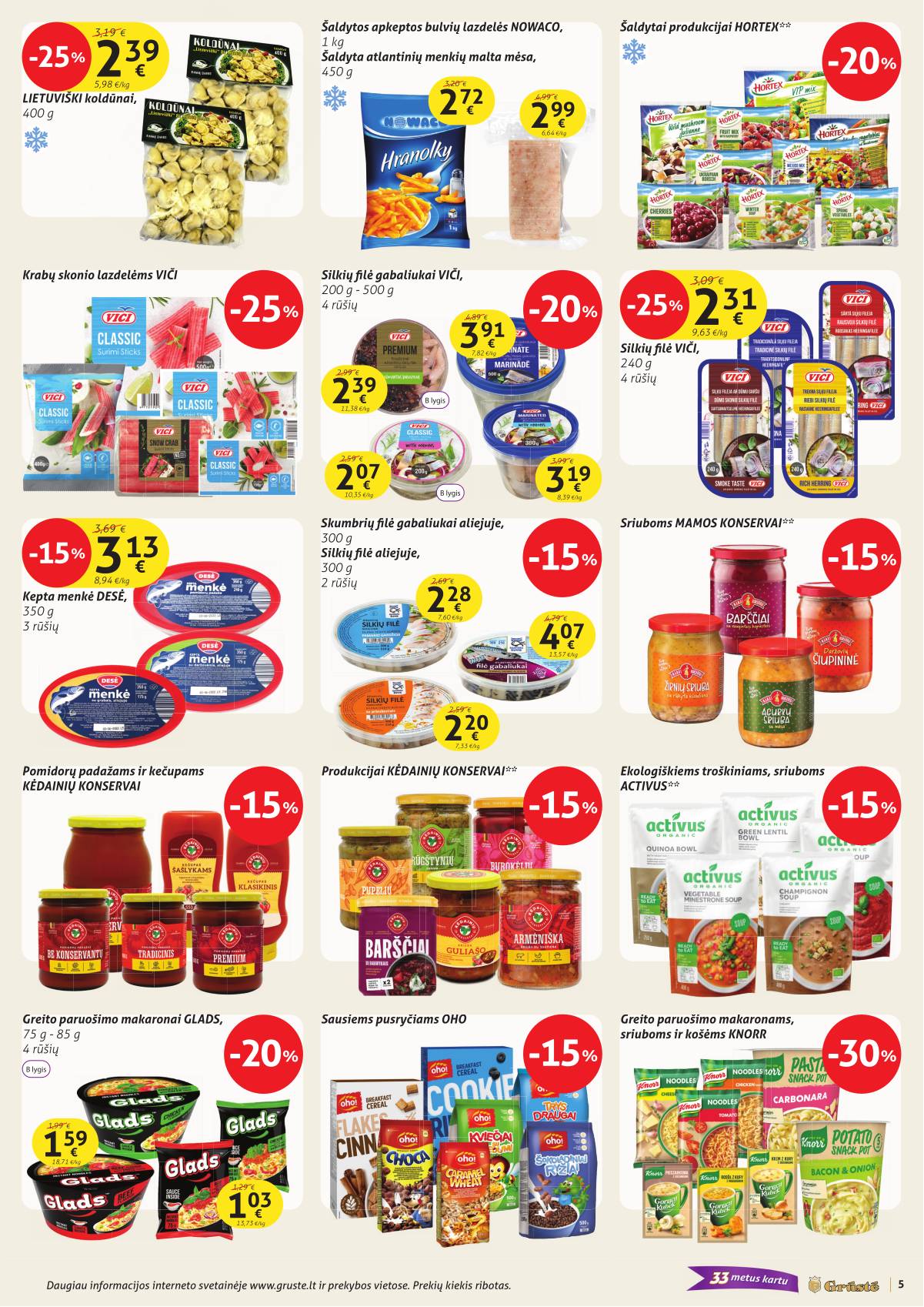 Grūstė - Grūstė akcijų Leidinys Nr. 29 | 2025-11-02 - 2025-11-10 5 puslapis