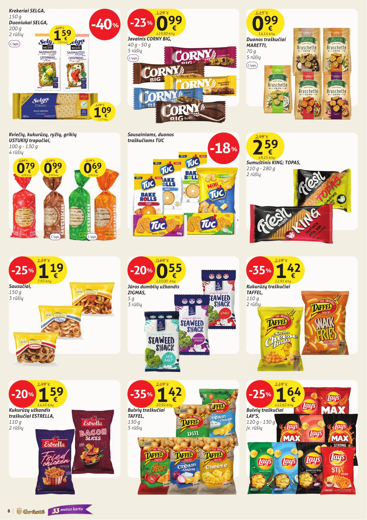 Grūstė - Grūstė akcijų Leidinys Nr. 29 | 2025-11-02 - 2025-11-10 8 puslapis