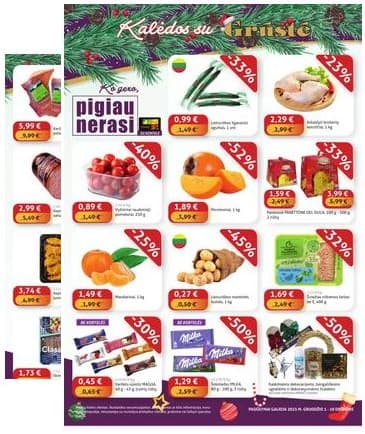 Grūstė - Grūstė Pigiau Nerasi akcijų leidinys | 2025-12-01-2025-12-10 2025-12-01 – 2025-12-10