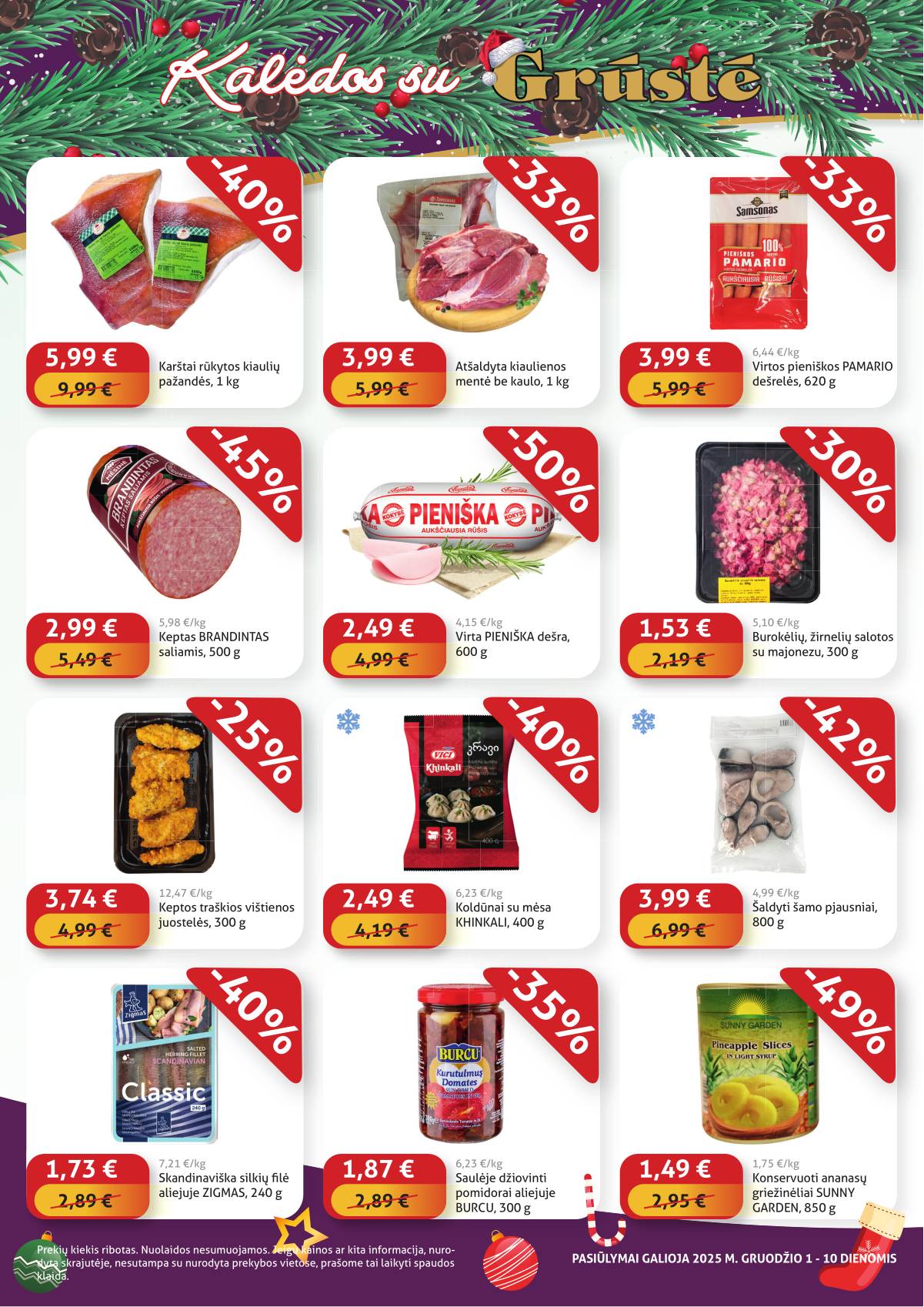 Grūstė - Grūstė Pigiau Nerasi akcijų leidinys | 2025-12-01-2025-12-10 2 puslapis