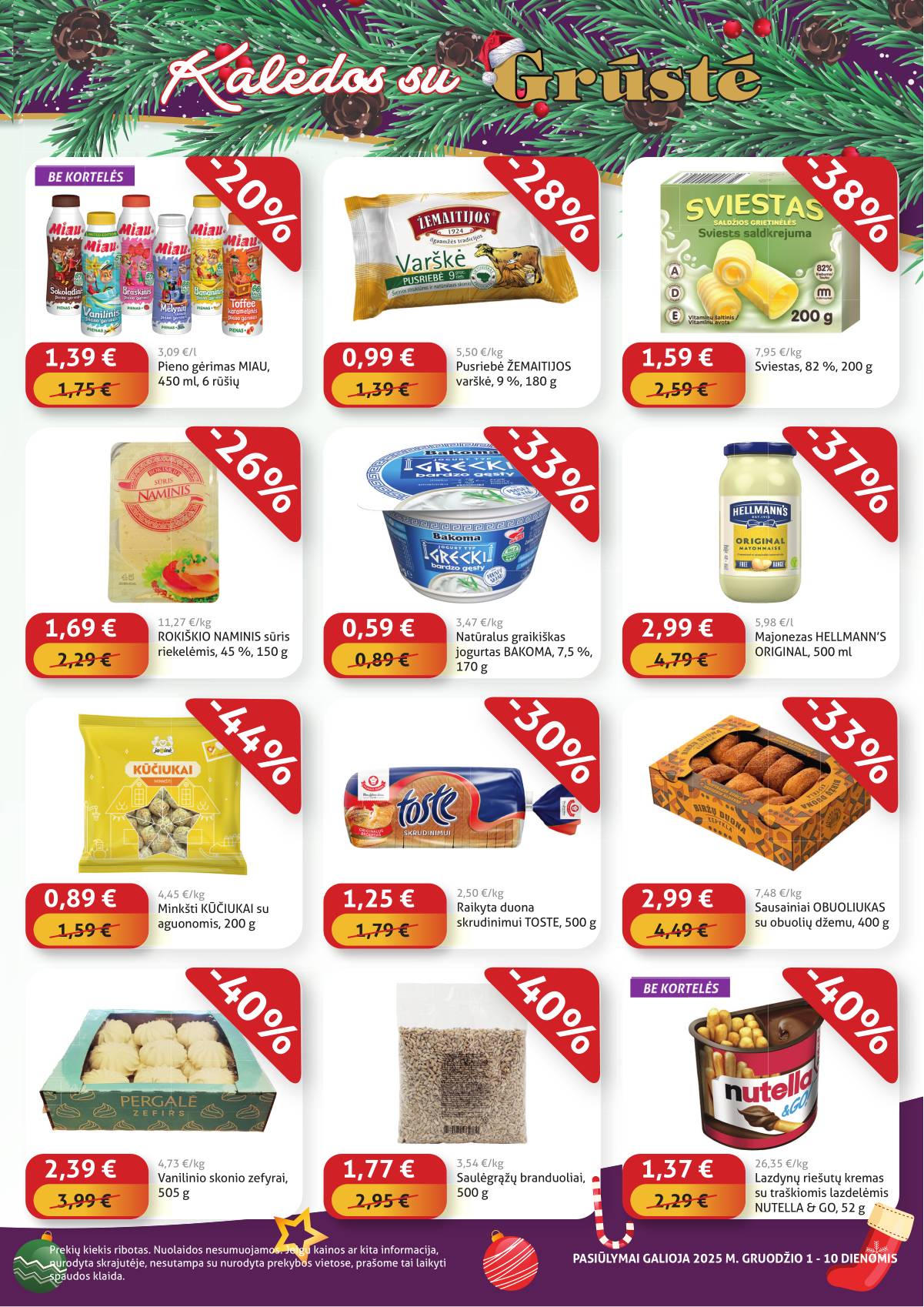 Grūstė - Grūstė Pigiau Nerasi akcijų leidinys | 2025-12-01-2025-12-10 3 puslapis