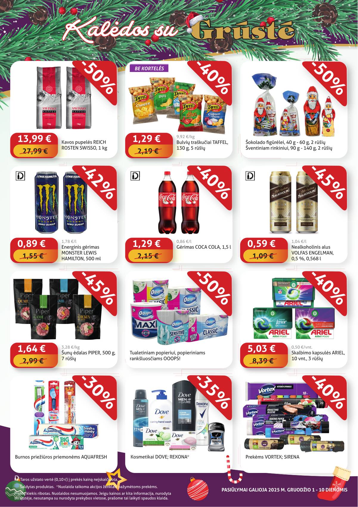 Grūstė - Grūstė Pigiau Nerasi akcijų leidinys | 2025-12-01-2025-12-10 4 puslapis