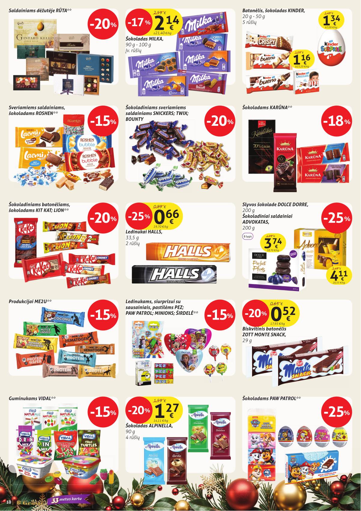 Grūstė - Grūstė akcijų leidinys Nr. 33 | 2025-12-11 - 2025-12-20 10 puslapis