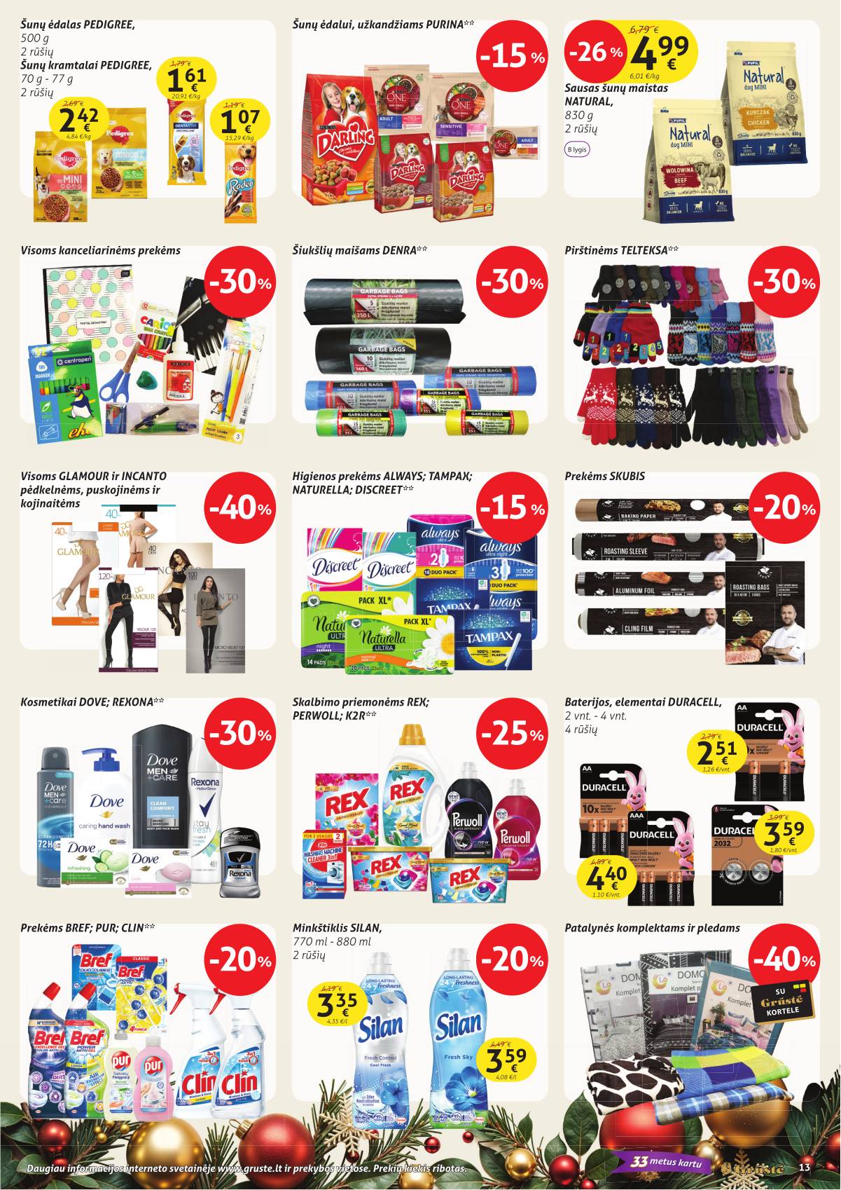 Grūstė - Grūstė akcijų leidinys Nr. 33 | 2025-12-11 - 2025-12-20 13 puslapis