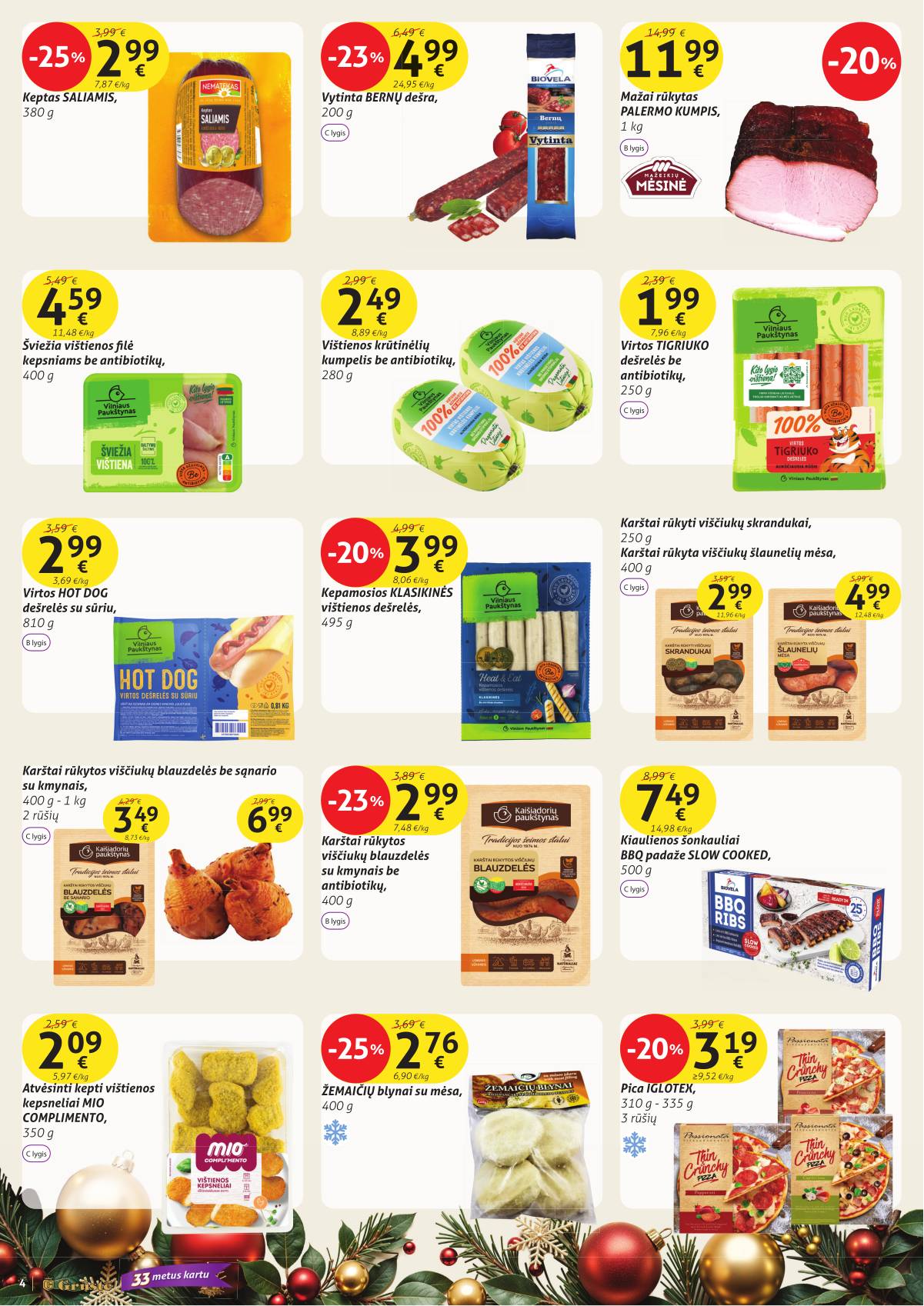 Grūstė - Grūstė akcijų leidinys Nr. 33 | 2025-12-11 - 2025-12-20 4 puslapis