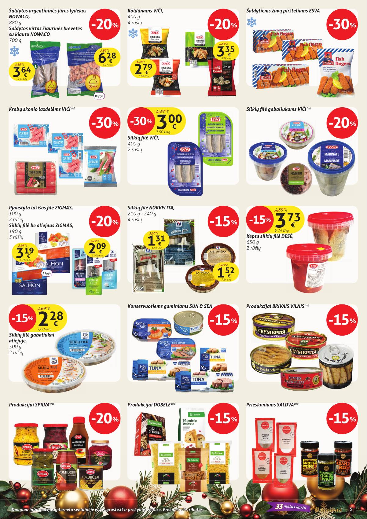 Grūstė - Grūstė akcijų leidinys Nr. 33 | 2025-12-11 - 2025-12-20 5 puslapis