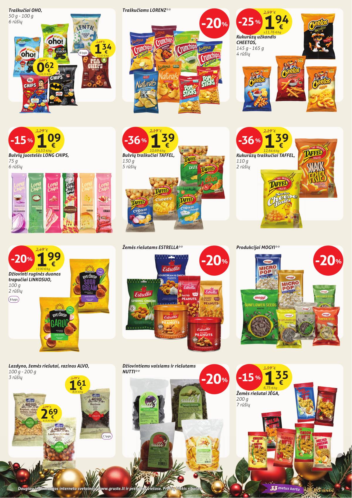 Grūstė - Grūstė akcijų leidinys Nr. 33 | 2025-12-11 - 2025-12-20 9 puslapis