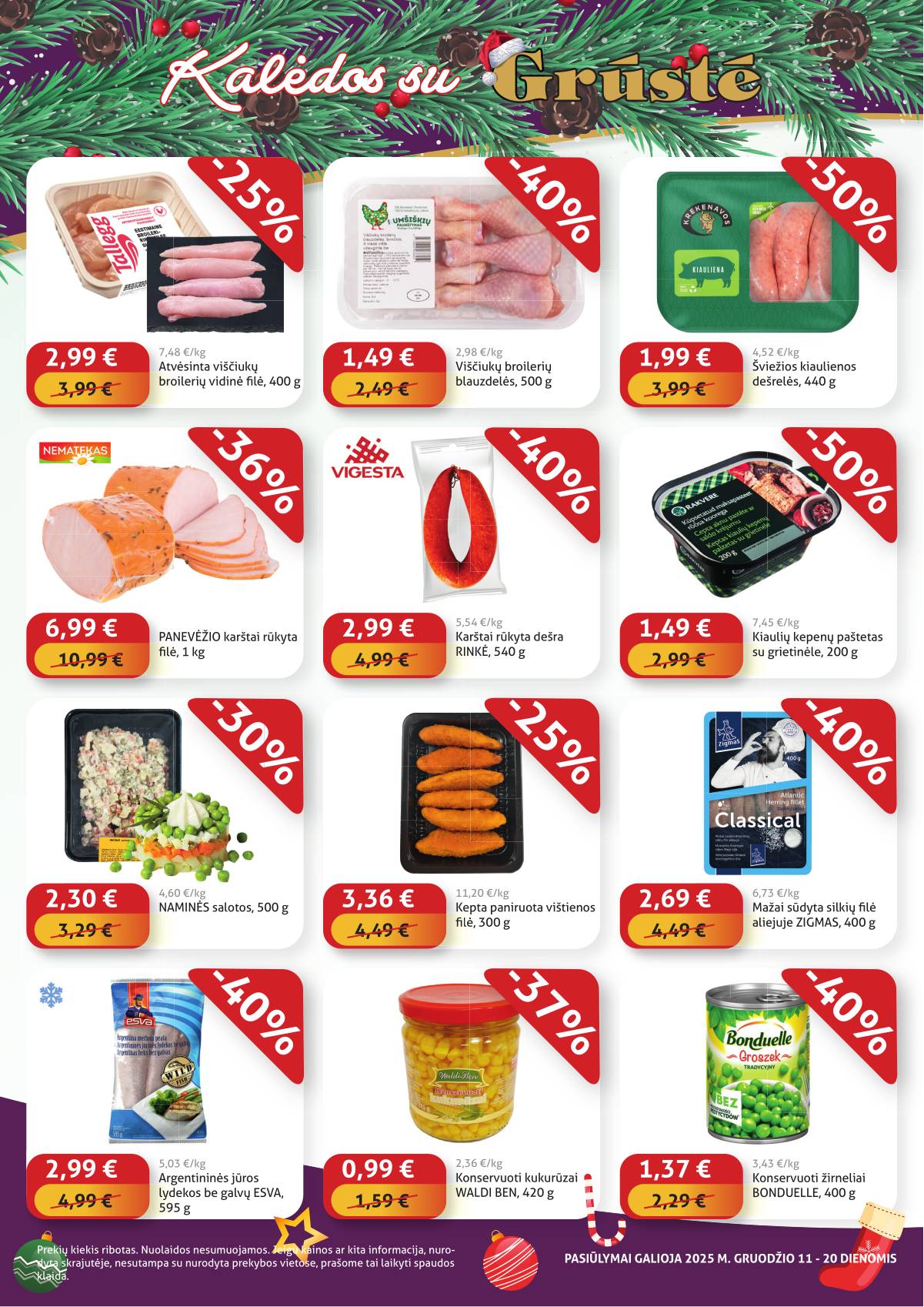 Grūstė - Grūstė Pigiau Nerasi akcijų leidinys | 2025-12-11 - 2025-12-20 2 puslapis