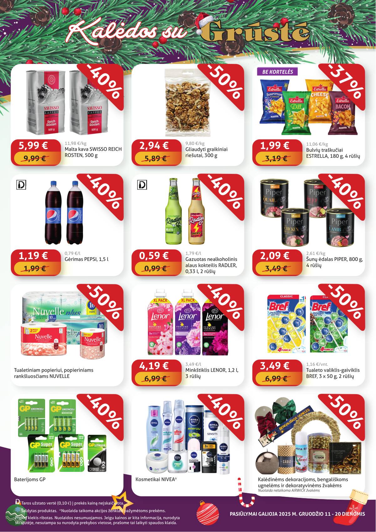 Grūstė - Grūstė Pigiau Nerasi akcijų leidinys | 2025-12-11 - 2025-12-20 4 puslapis