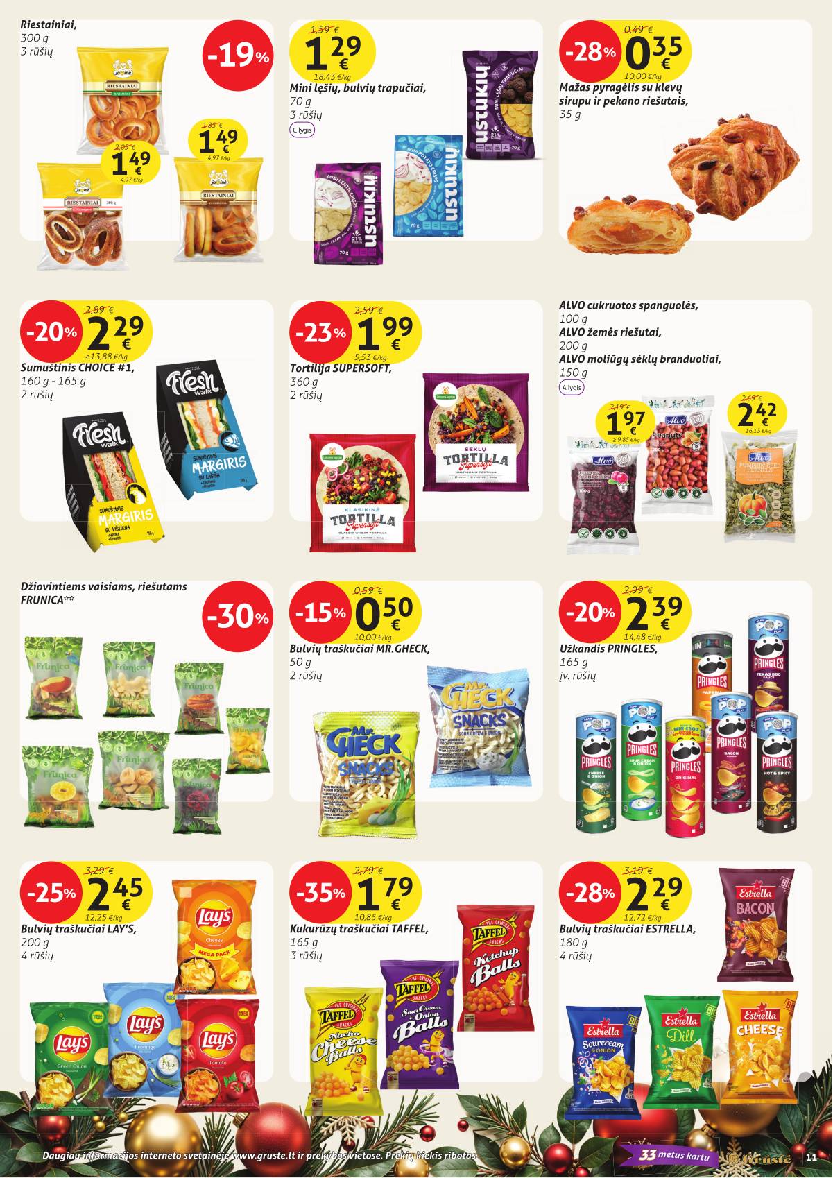 Grūstė - Grūstė akcijų leidinys Nr.34 | 2025-12-21 - 2026-01-01 11 puslapis