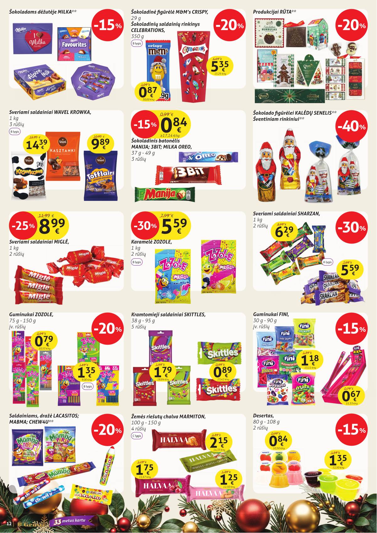 Grūstė - Grūstė akcijų leidinys Nr.34 | 2025-12-21 - 2026-01-01 12 puslapis