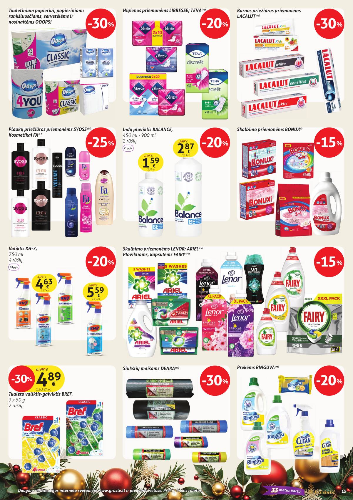 Grūstė - Grūstė akcijų leidinys Nr.34 | 2025-12-21 - 2026-01-01 15 puslapis