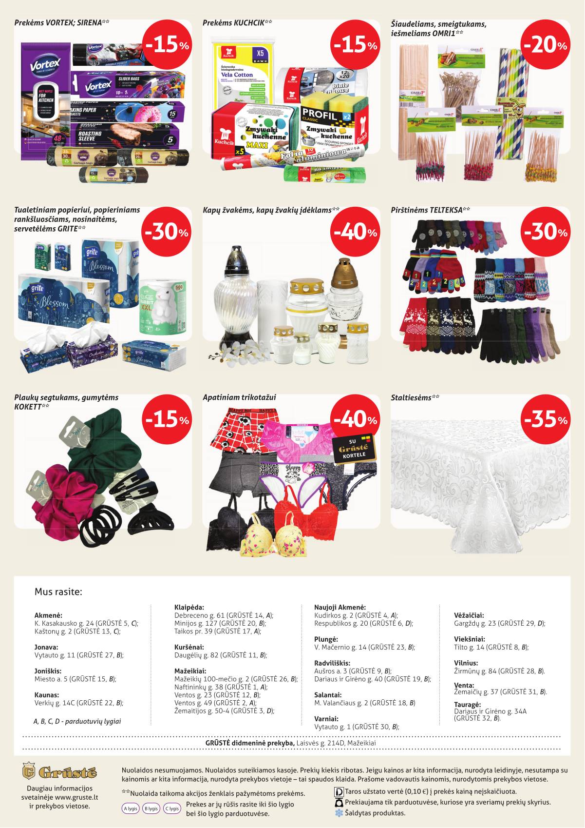 Grūstė - Grūstė akcijų leidinys Nr.34 | 2025-12-21 - 2026-01-01 16 puslapis