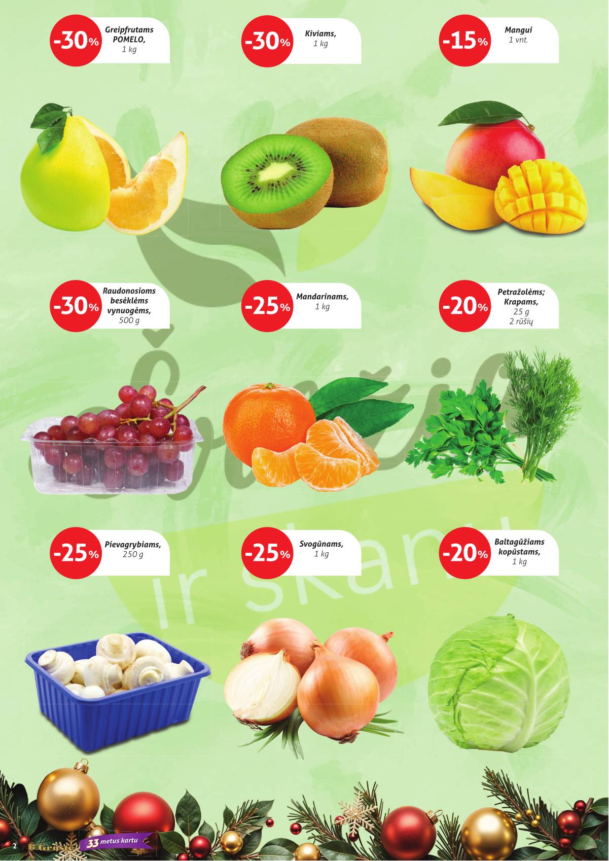 Grūstė - Grūstė akcijų leidinys Nr.34 | 2025-12-21 - 2026-01-01 2 puslapis