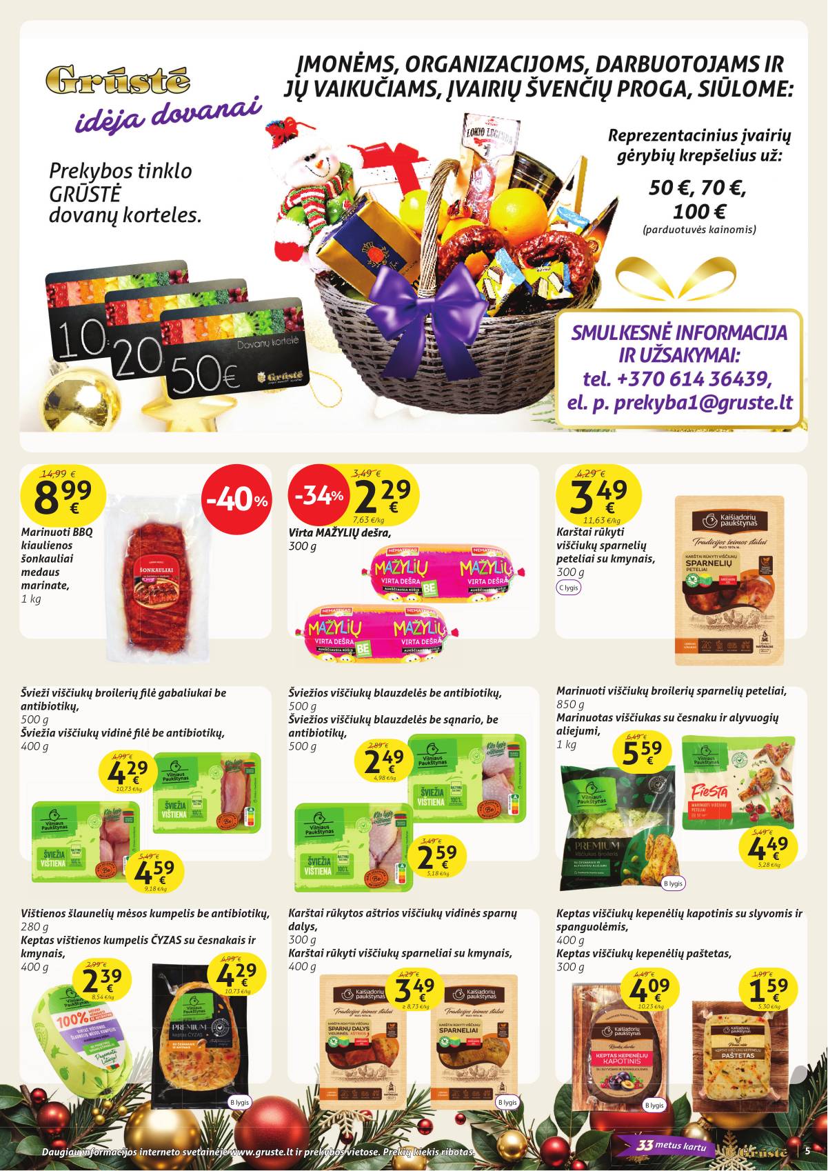 Grūstė - Grūstė akcijų leidinys Nr.34 | 2025-12-21 - 2026-01-01 5 puslapis