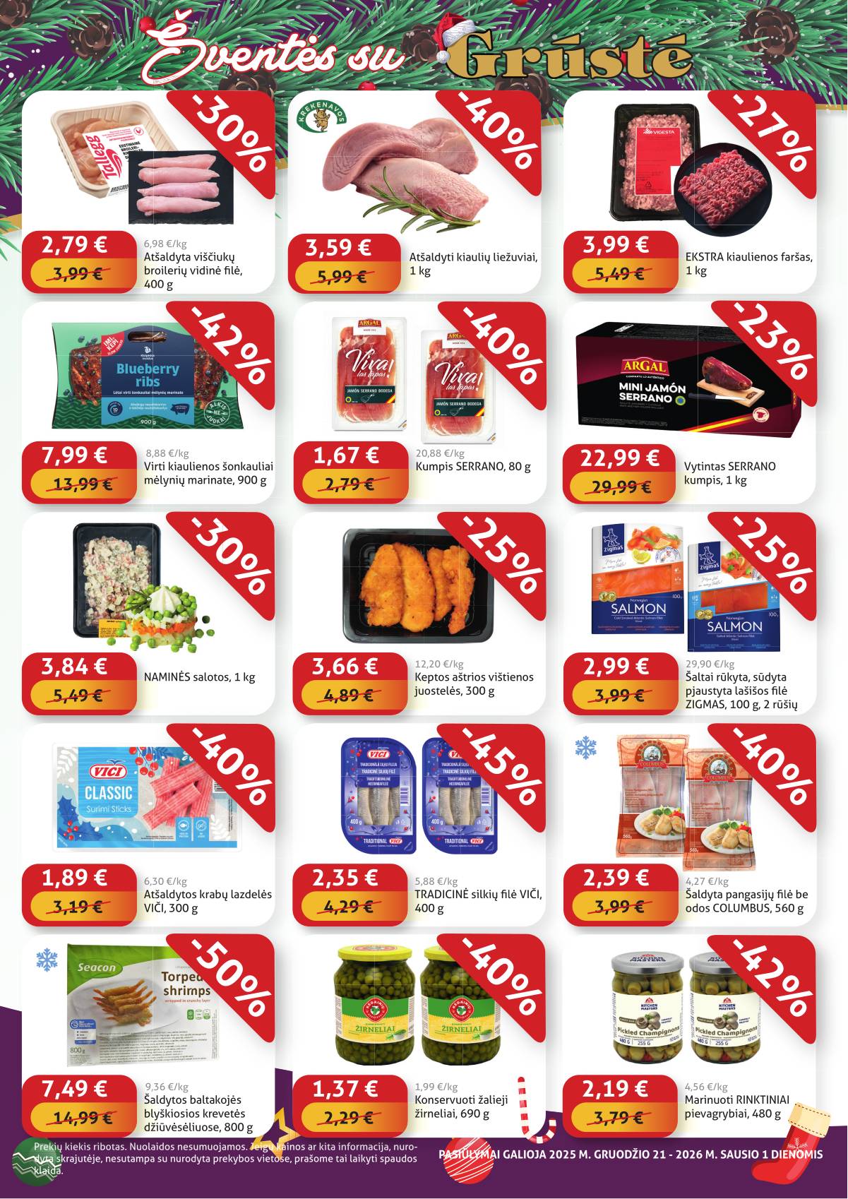 Grūstė - Grūstė Pigiau Nerasi leidinys | 2025-12-21 - 2026-01-01 2 puslapis