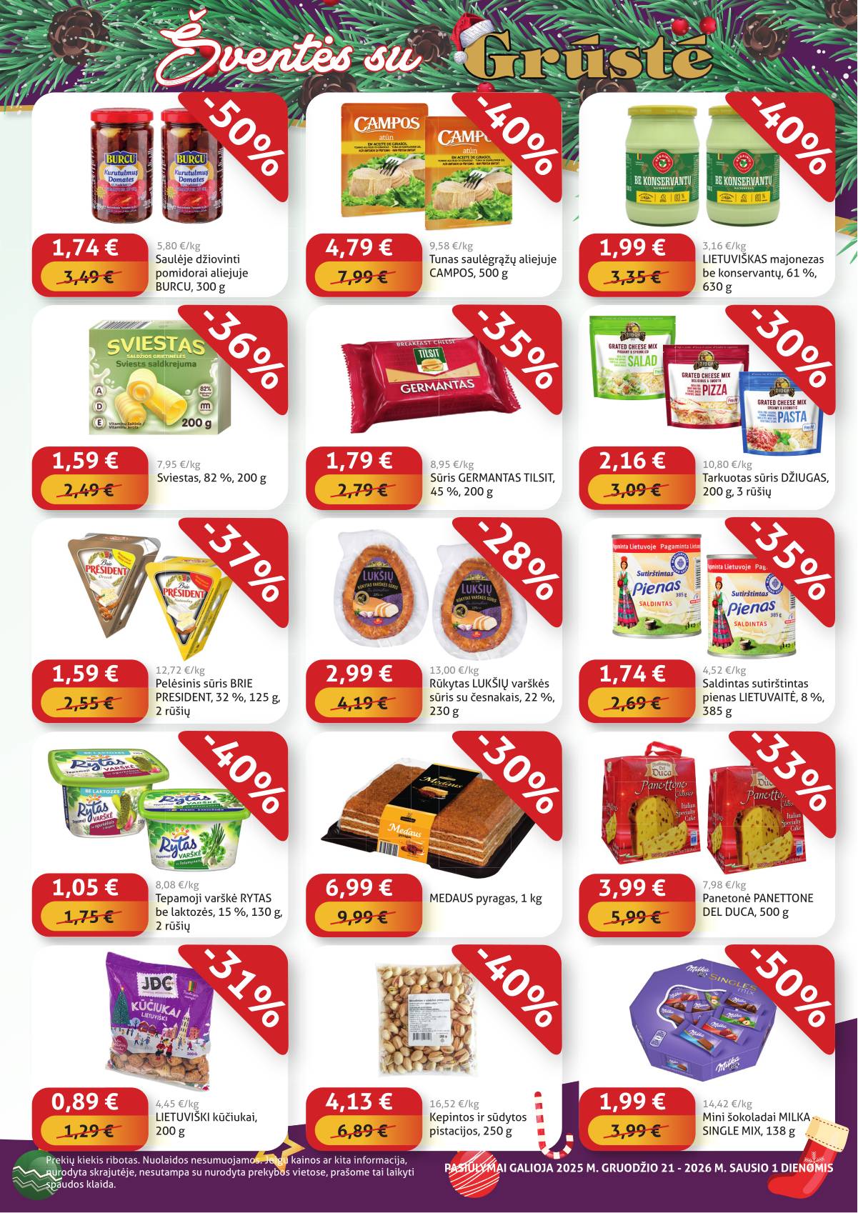 Grūstė - Grūstė Pigiau Nerasi leidinys | 2025-12-21 - 2026-01-01 3 puslapis