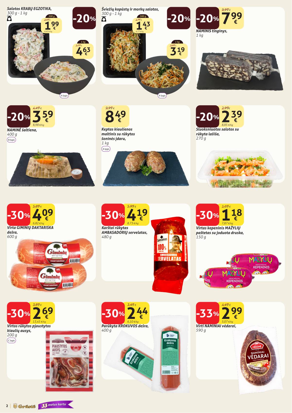 Grūstė - Grūstė akcijų Leidinys Nr. 6 2026.02.21 - 02.28 2 puslapis