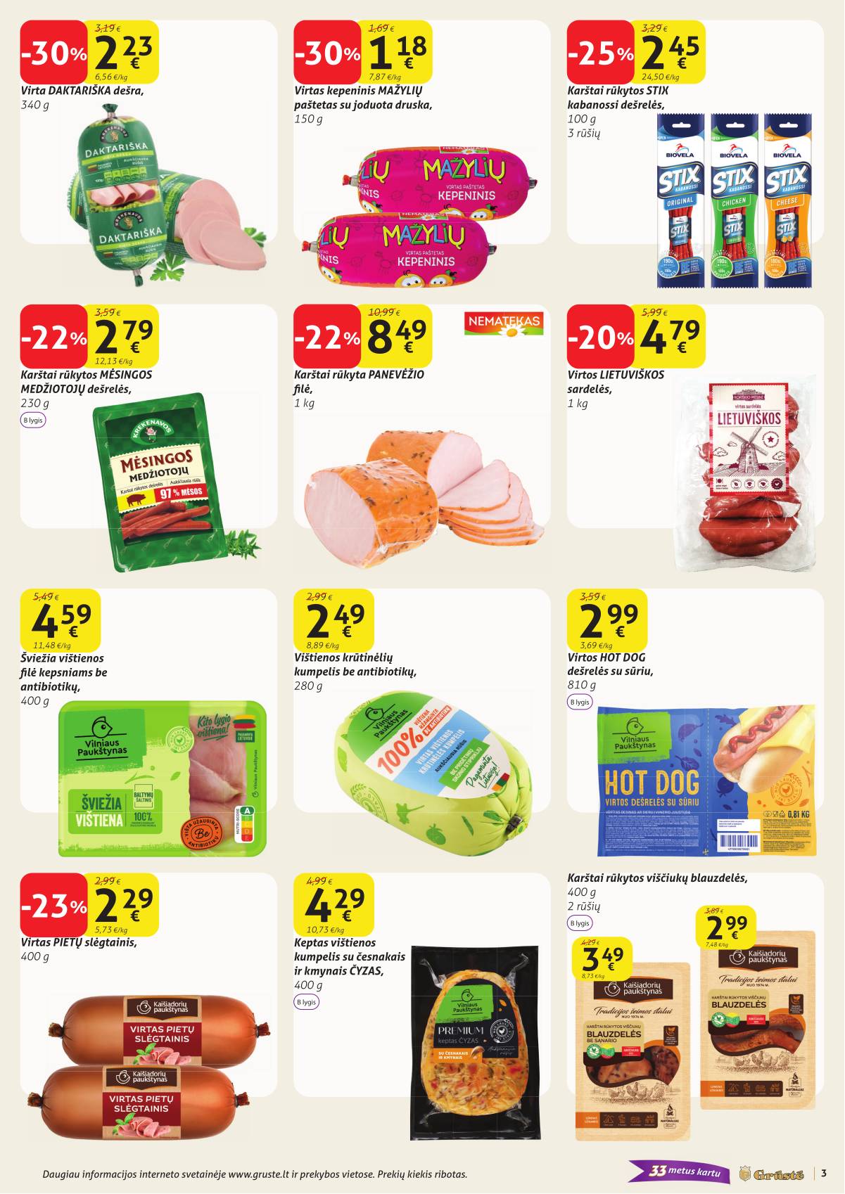 Grūstė - Grūstė akcijų Leidinys Nr. 7 2026-03-01 - 2026-03-10 3 puslapis