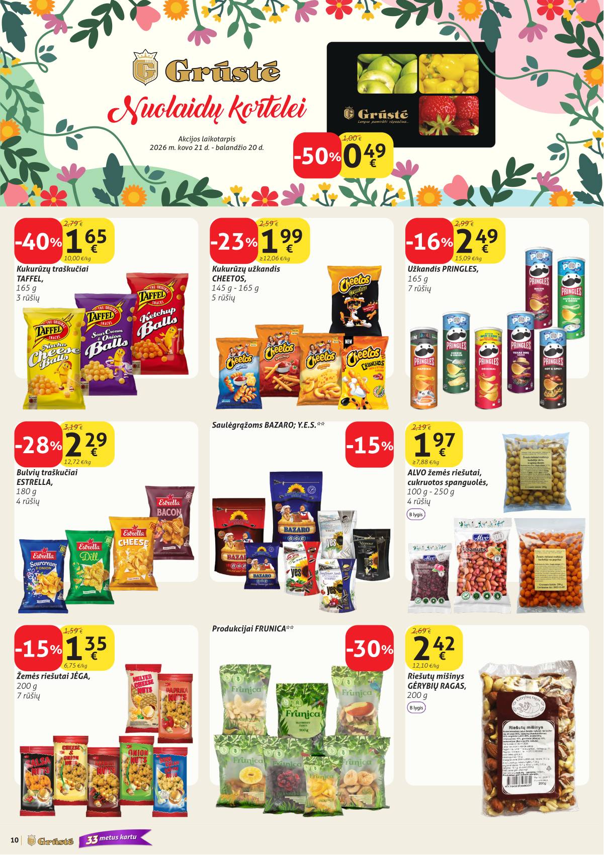 Grūstė - Grūstė akcijų leidinys Nr. 9 | 2026.03.21 - 2026.03.31 10 puslapis